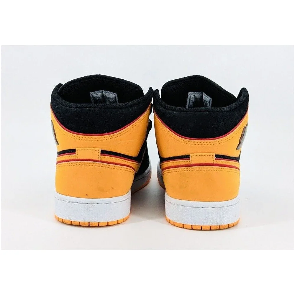 Nike Air Jordan 1 SE Mid Fat Tongue Vivid Orange Black Men’s 9.5 FJ4923-008
